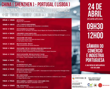 Programa Da Conferência Portugal- China 2018