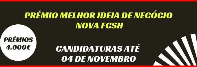 Prémio Melhor Ideia De Negócio NOVA FCSH 2018